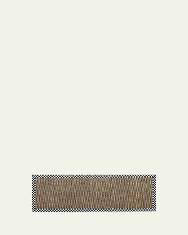 Chunky Sisal Rug Courtly Check, 3' x 8'